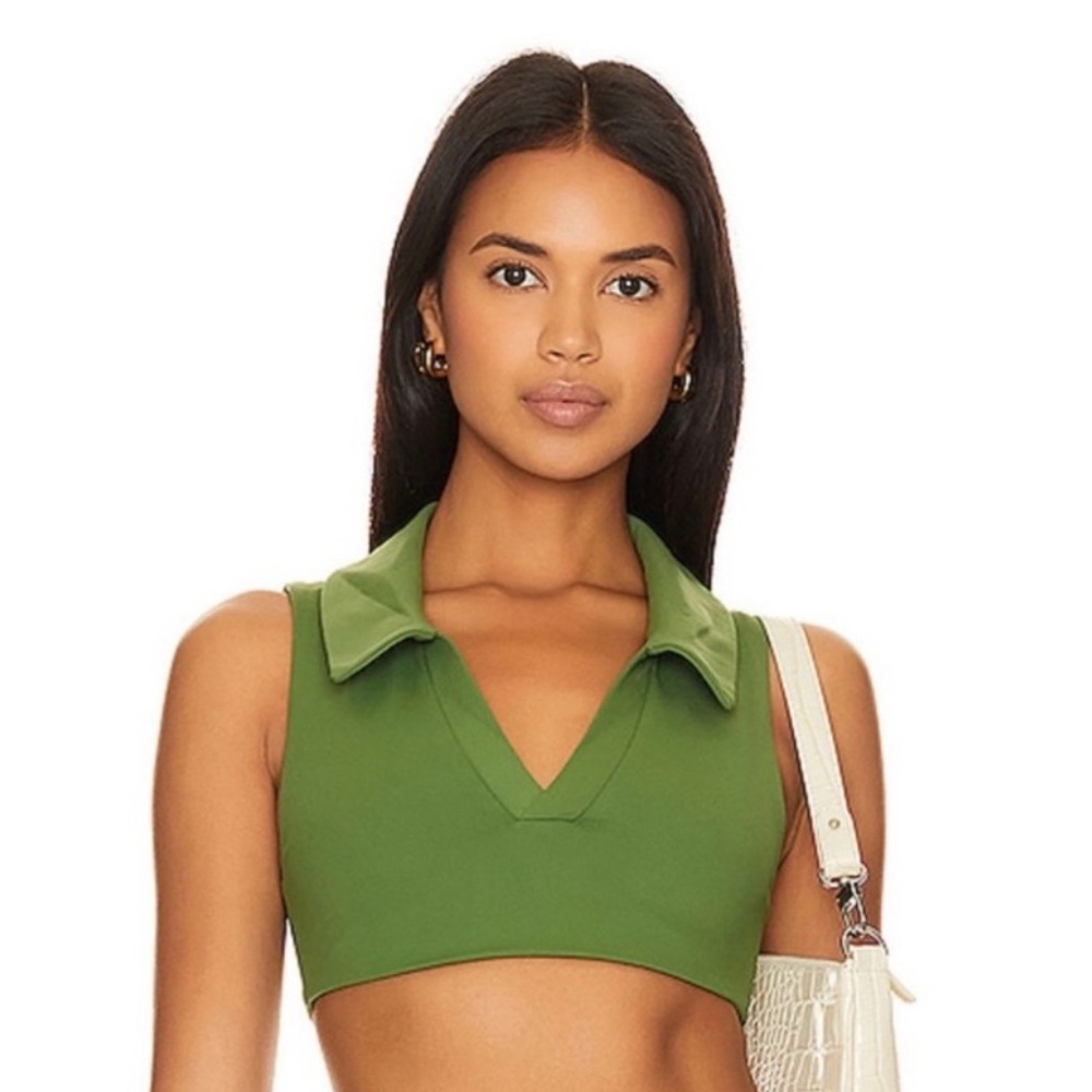 NWT WeWoreWhat Active Crop Polo